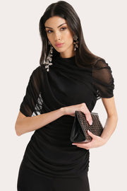 View Gaia Draped Mesh Top image 4