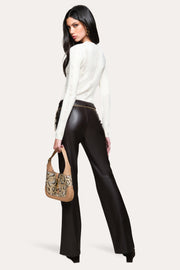 View Silk Pointelle Sweater image 2