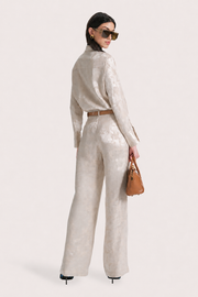 View Terra Jacquard Button Down Blouse image 3