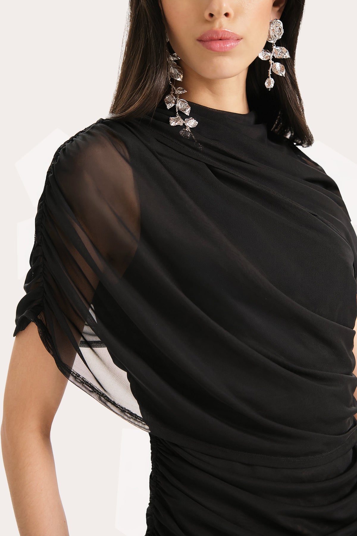 Gaia Draped Mesh Top