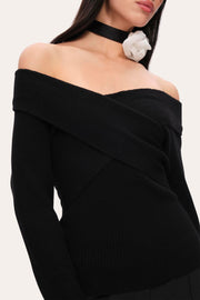 View Off-Shoulder Sweater image 3
