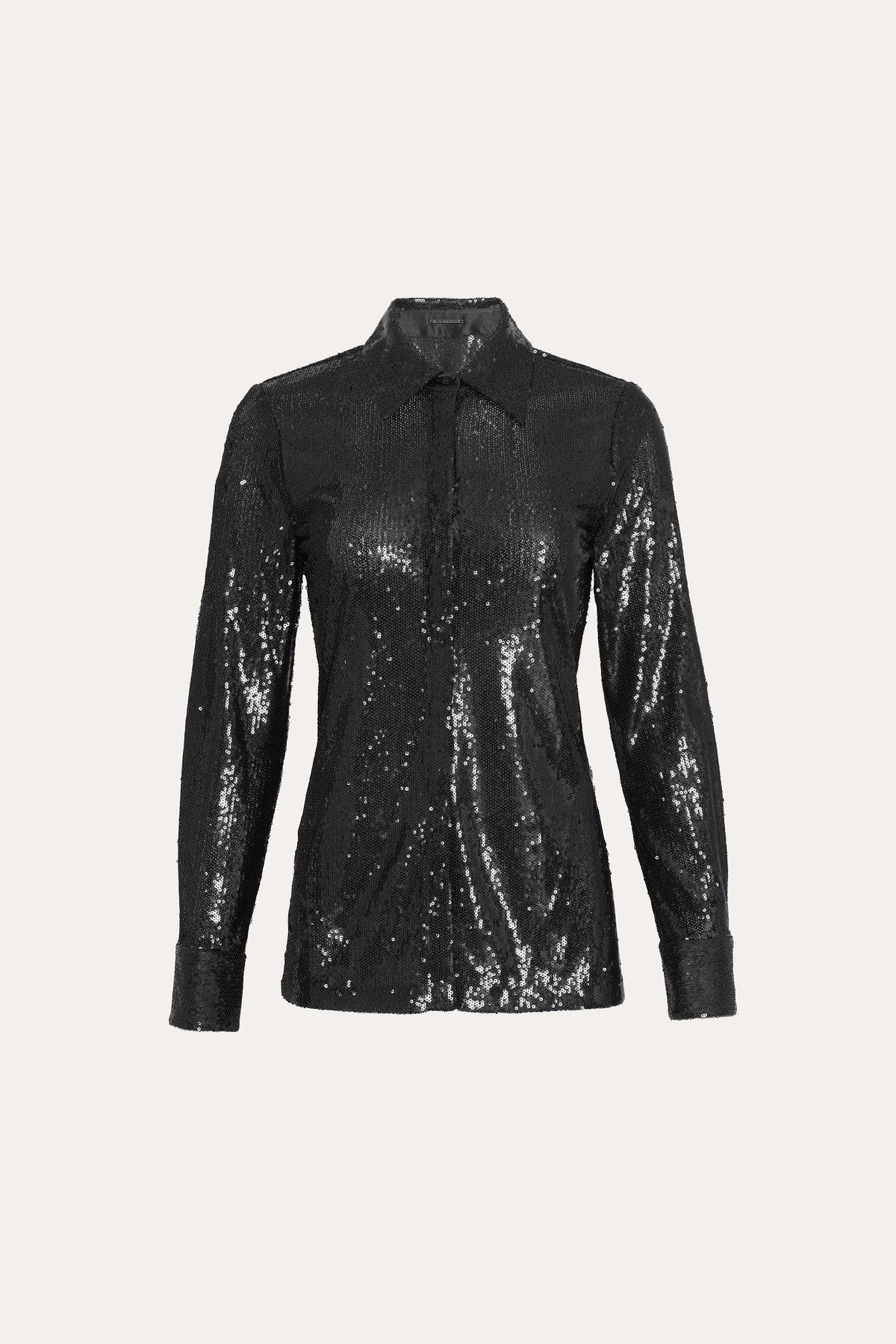 Sequined Button Down
