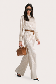 View Terra Jacquard Button Down Blouse image 1