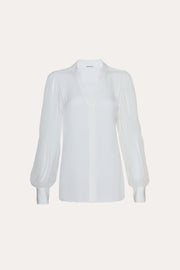 View Chiffon Button Down Shirt image 2