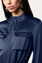View Olivia Utility Satin Jacket image 3